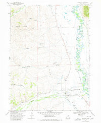 Woodruff Utah Historical topographic map, 1:24000 scale, 7.5 X 7.5 Minute, Year 1968