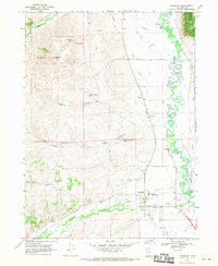 Woodruff Utah Historical topographic map, 1:24000 scale, 7.5 X 7.5 Minute, Year 1968