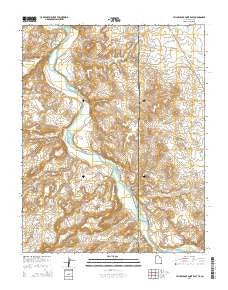 Yellow Rock Point East Utah Current topographic map, 1:24000 scale, 7.5 X 7.5 Minute, Year 2014