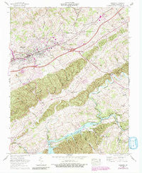 Abingdon Virginia Historical topographic map, 1:24000 scale, 7.5 X 7.5 Minute, Year 1960