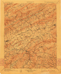 Abingdon Virginia Historical topographic map, 1:125000 scale, 30 X 30 Minute, Year 1911