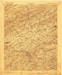 Abingdon Virginia Historical topographic map, 1:125000 scale, 30 X 30 Minute, Year 1911