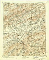 Abingdon Virginia Historical topographic map, 1:125000 scale, 30 X 30 Minute, Year 1911