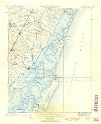 Accomac Virginia Historical topographic map, 1:62500 scale, 15 X 15 Minute, Year 1931