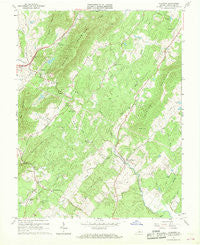 Alberene Virginia Historical topographic map, 1:24000 scale, 7.5 X 7.5 Minute, Year 1967