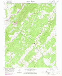 Alberene Virginia Historical topographic map, 1:24000 scale, 7.5 X 7.5 Minute, Year 1967