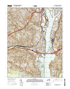 Alexandria Virginia Current topographic map, 1:24000 scale, 7.5 X 7.5 Minute, Year 2016