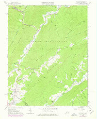 Alleghany Virginia Historical topographic map, 1:24000 scale, 7.5 X 7.5 Minute, Year 1966