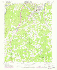 Altavista Virginia Historical topographic map, 1:24000 scale, 7.5 X 7.5 Minute, Year 1966