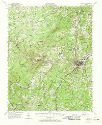 Altavista Virginia Historical topographic map, 1:62500 scale, 15 X 15 Minute, Year 1951