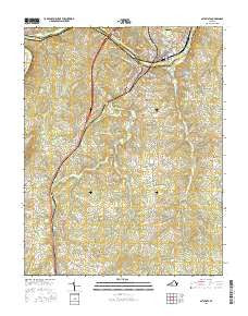 Altavista Virginia Current topographic map, 1:24000 scale, 7.5 X 7.5 Minute, Year 2016