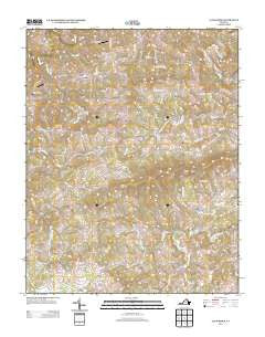 Alum Ridge Virginia Historical topographic map, 1:24000 scale, 7.5 X 7.5 Minute, Year 2013