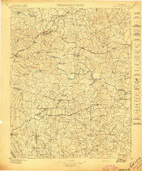 Amelia Virginia Historical topographic map, 1:125000 scale, 30 X 30 Minute, Year 1897