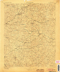 Amelia Virginia Historical topographic map, 1:125000 scale, 30 X 30 Minute, Year 1897