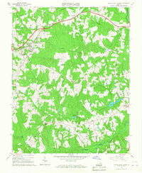 Amelia Court House Virginia Historical topographic map, 1:24000 scale, 7.5 X 7.5 Minute, Year 1966