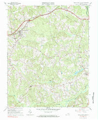 Amelia Court House Virginia Historical topographic map, 1:24000 scale, 7.5 X 7.5 Minute, Year 1966