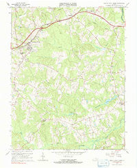 Amelia Court House Virginia Historical topographic map, 1:24000 scale, 7.5 X 7.5 Minute, Year 1966