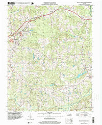 Amelia Court House Virginia Historical topographic map, 1:24000 scale, 7.5 X 7.5 Minute, Year 1994