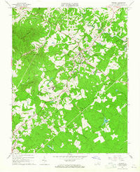 Amherst Virginia Historical topographic map, 1:24000 scale, 7.5 X 7.5 Minute, Year 1963