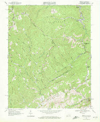 Amonate Virginia Historical topographic map, 1:24000 scale, 7.5 X 7.5 Minute, Year 1968