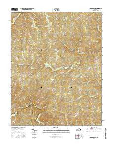 Andersonville Virginia Current topographic map, 1:24000 scale, 7.5 X 7.5 Minute, Year 2016