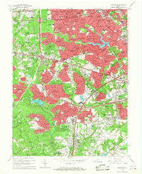 Annandale Virginia Historical topographic map, 1:24000 scale, 7.5 X 7.5 Minute, Year 1965