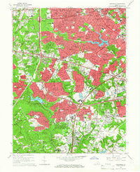 Annandale Virginia Historical topographic map, 1:24000 scale, 7.5 X 7.5 Minute, Year 1965