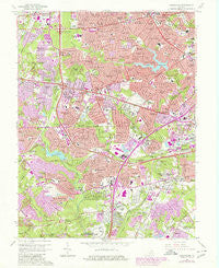 Annandale Virginia Historical topographic map, 1:24000 scale, 7.5 X 7.5 Minute, Year 1965