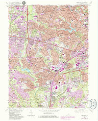 Annandale Virginia Historical topographic map, 1:24000 scale, 7.5 X 7.5 Minute, Year 1965