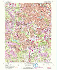 Annandale Virginia Historical topographic map, 1:24000 scale, 7.5 X 7.5 Minute, Year 1965