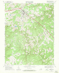 Appomattox Virginia Historical topographic map, 1:24000 scale, 7.5 X 7.5 Minute, Year 1968
