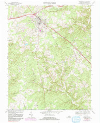 Appomattox Virginia Historical topographic map, 1:24000 scale, 7.5 X 7.5 Minute, Year 1968