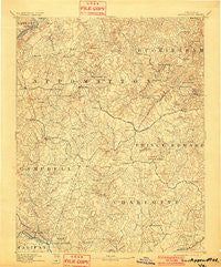 Appomattox Virginia Historical topographic map, 1:125000 scale, 30 X 30 Minute, Year 1892