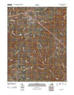 Appomattox Virginia Historical topographic map, 1:24000 scale, 7.5 X 7.5 Minute, Year 2010