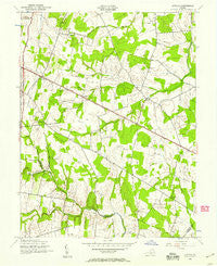 Arcola Virginia Historical topographic map, 1:24000 scale, 7.5 X 7.5 Minute, Year 1943