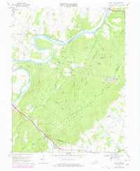 Ashby Gap Virginia Historical topographic map, 1:24000 scale, 7.5 X 7.5 Minute, Year 1970