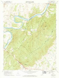 Ashby Gap Virginia Historical topographic map, 1:24000 scale, 7.5 X 7.5 Minute, Year 1970