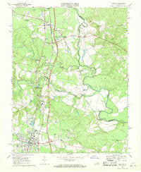 Ashland Virginia Historical topographic map, 1:24000 scale, 7.5 X 7.5 Minute, Year 1969