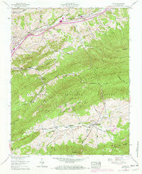 Atkins Virginia Historical topographic map, 1:24000 scale, 7.5 X 7.5 Minute, Year 1958