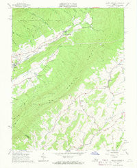Augusta Springs Virginia Historical topographic map, 1:24000 scale, 7.5 X 7.5 Minute, Year 1967