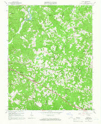 Axton Virginia Historical topographic map, 1:24000 scale, 7.5 X 7.5 Minute, Year 1965