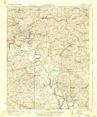 Aylett Virginia Historical topographic map, 1:62500 scale, 15 X 15 Minute, Year 1933