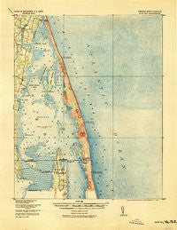 Back Bay Virginia Historical topographic map, 1:62500 scale, 15 X 15 Minute, Year 1916