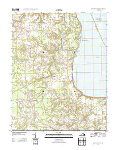 Bacons Castle Virginia Historical topographic map, 1:24000 scale, 7.5 X 7.5 Minute, Year 2013