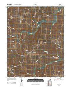 Ballsville Virginia Historical topographic map, 1:24000 scale, 7.5 X 7.5 Minute, Year 2010