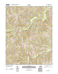 Ballsville Virginia Historical topographic map, 1:24000 scale, 7.5 X 7.5 Minute, Year 2013