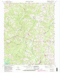 Baskerville Virginia Historical topographic map, 1:24000 scale, 7.5 X 7.5 Minute, Year 1968