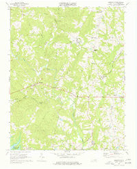 Baskerville Virginia Historical topographic map, 1:24000 scale, 7.5 X 7.5 Minute, Year 1968