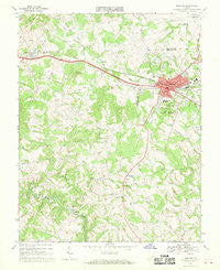 Bedford Virginia Historical topographic map, 1:24000 scale, 7.5 X 7.5 Minute, Year 1967