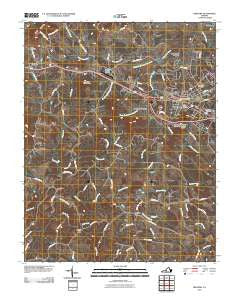 Bedford Virginia Historical topographic map, 1:24000 scale, 7.5 X 7.5 Minute, Year 2010